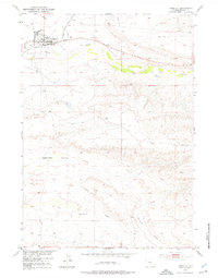 Shoshoni 1951 topographic map thumbnail