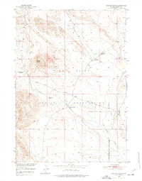 Shotgun Butte 1950 topographic map thumbnail