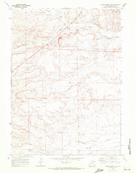 Shute Creek Lake 1969 topographic map thumbnail