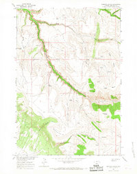 Simmons Canyon 1964 topographic map thumbnail