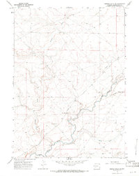 Simpson Gulch SE 1968 topographic map thumbnail