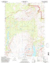 Simpson Lake 1991 topographic map thumbnail