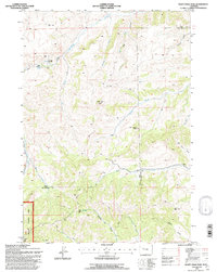 Soapy Dale Peak 1991 topographic map thumbnail