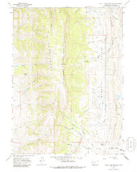 South Fork Mountain 1967 topographic map thumbnail