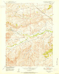 Spring Creek 1950 topographic map thumbnail