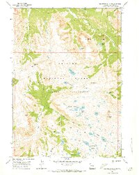 Squaretop Mountain 1968 topographic map thumbnail