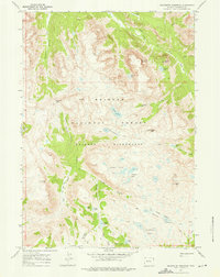Squaretop Mountain 1968 topographic map thumbnail