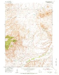 Squaw Rock 1953 topographic map thumbnail