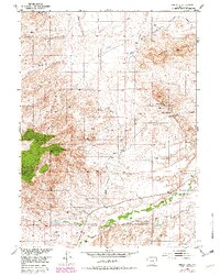 Squaw Rock 1953 topographic map thumbnail