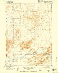 Stampede Meadow 1951 topographic map thumbnail