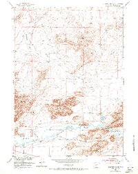 Stampede Meadow 1951 topographic map thumbnail