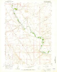 Stevens Flat 1961 topographic map thumbnail