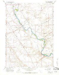 Stevens Flat 1961 topographic map thumbnail