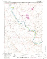 Stevens Flat 1961 topographic map thumbnail