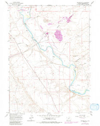 Stevens Flat 1961 topographic map thumbnail