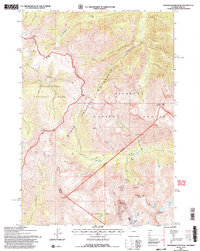 Stinkingwater Peak 1991 topographic map thumbnail