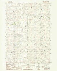 Suicide Hill 1984 topographic map thumbnail