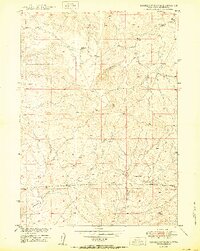 Sundquist Ranch 1950 topographic map thumbnail