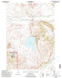 Sunshine Reservoir 1991 topographic map thumbnail
