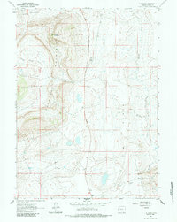T B Ranch 1961 topographic map thumbnail