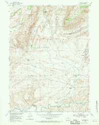 T E Ranch 1953 topographic map thumbnail