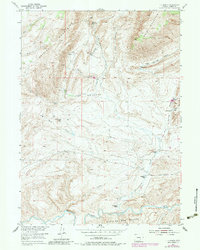 T E Ranch 1953 topographic map thumbnail