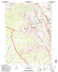 Temple Peak 1991 topographic map thumbnail