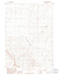 Tenmile Rim 1986 topographic map thumbnail
