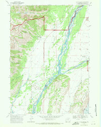 Teton Village 1968 topographic map thumbnail