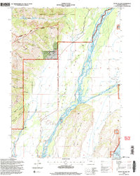 Teton Village 1996 topographic map thumbnail