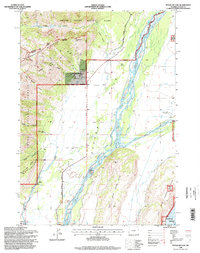 Teton Village 1996 topographic map thumbnail