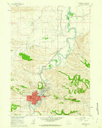 Thermopolis 1960 topographic map thumbnail