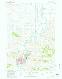 Thermopolis 1960 topographic map thumbnail