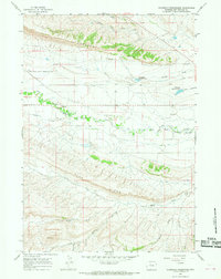 Thompson Reservoirs 1965 topographic map thumbnail
