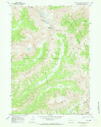 Thorofare Buttes 1970 topographic map thumbnail