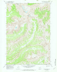 Thorofare Buttes 1970 topographic map thumbnail