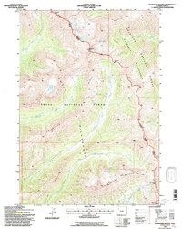 Thorofare Buttes 1991 topographic map thumbnail