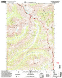 Thorofare Buttes 1991 topographic map thumbnail