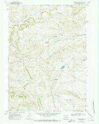 Three Buttes 1968 topographic map thumbnail