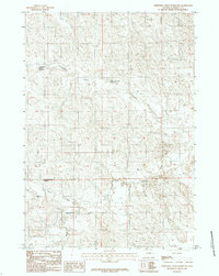 Threemile Creek Reservoir 1984 topographic map thumbnail