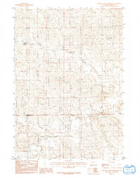 Threemile Creek Reservoir 1984 topographic map preview