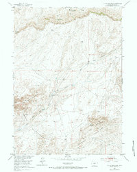 Tin Cup Mountain 1952 topographic map thumbnail