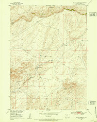 Tin Cup Mountain 1952 topographic map thumbnail
