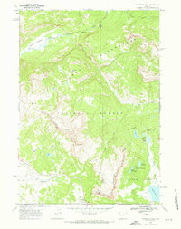 Togwotee Pass 1965 topographic map thumbnail