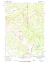 Togwotee Pass 1965 topographic map thumbnail