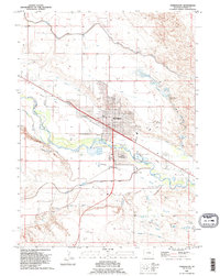 Torrington 1990 topographic map thumbnail