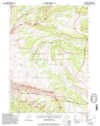 Tosi Peak 1996 topographic map thumbnail