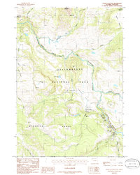 Tower Junction 1986 topographic map thumbnail