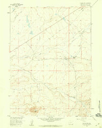 Tule Butte 1958 topographic map thumbnail