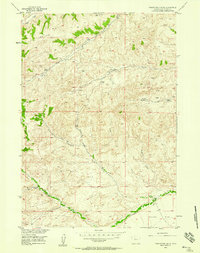 Twentyone Creek 1956 topographic map thumbnail